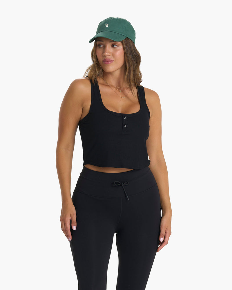 Vuori Rib Crop Tank in Stone Size X-Small - $42 - From Dina