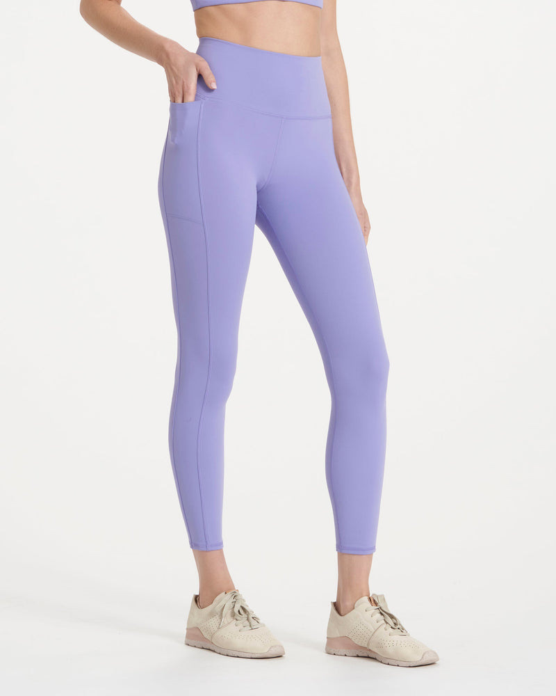 Buy GO COLORS Women Solid Lilac Ankle Length Leggings at Amazon.in