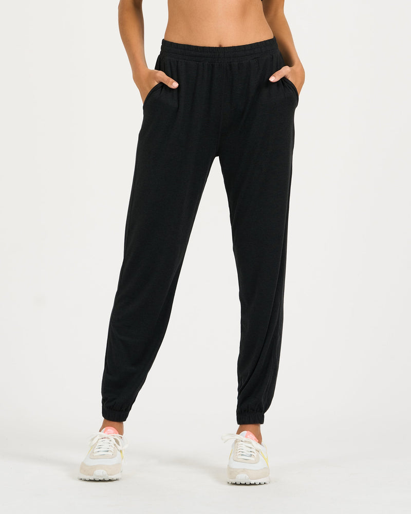 Women's Relaxed Fit Super Soft Cargo Joggers - A New Day™ Black S