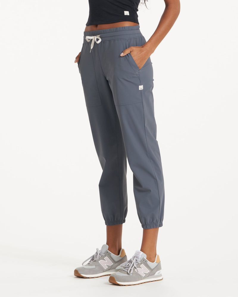 Buy the Womens Purple Heather Elastic Waist Slash Pocket Sweatpants Size 2XL