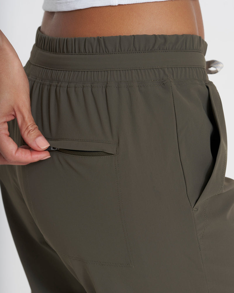 Miles Jogger, Women's Olive Green Joggers