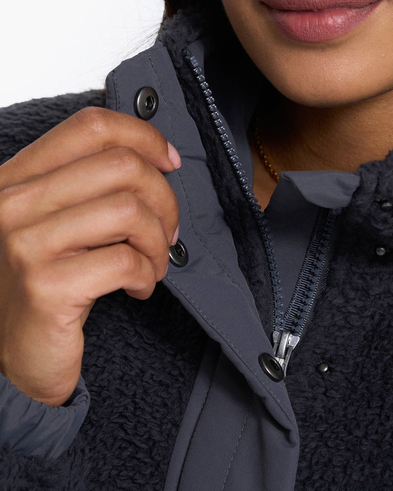 Winter Womens Fleece Sherpa Vest With Side Pockets And Zipper Warm