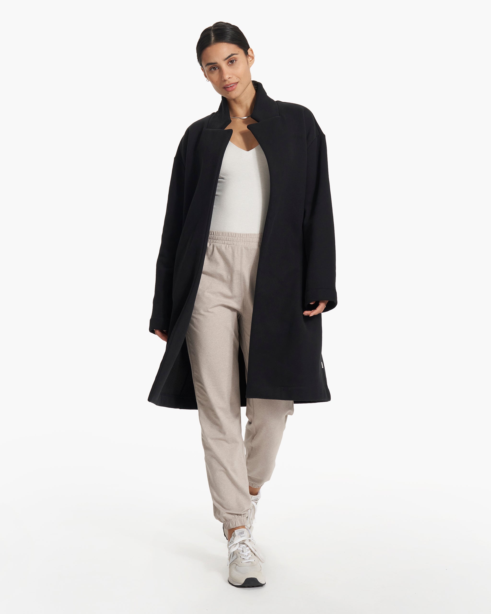 Restore Coat | Women's Black Fleece Coat | Vuori