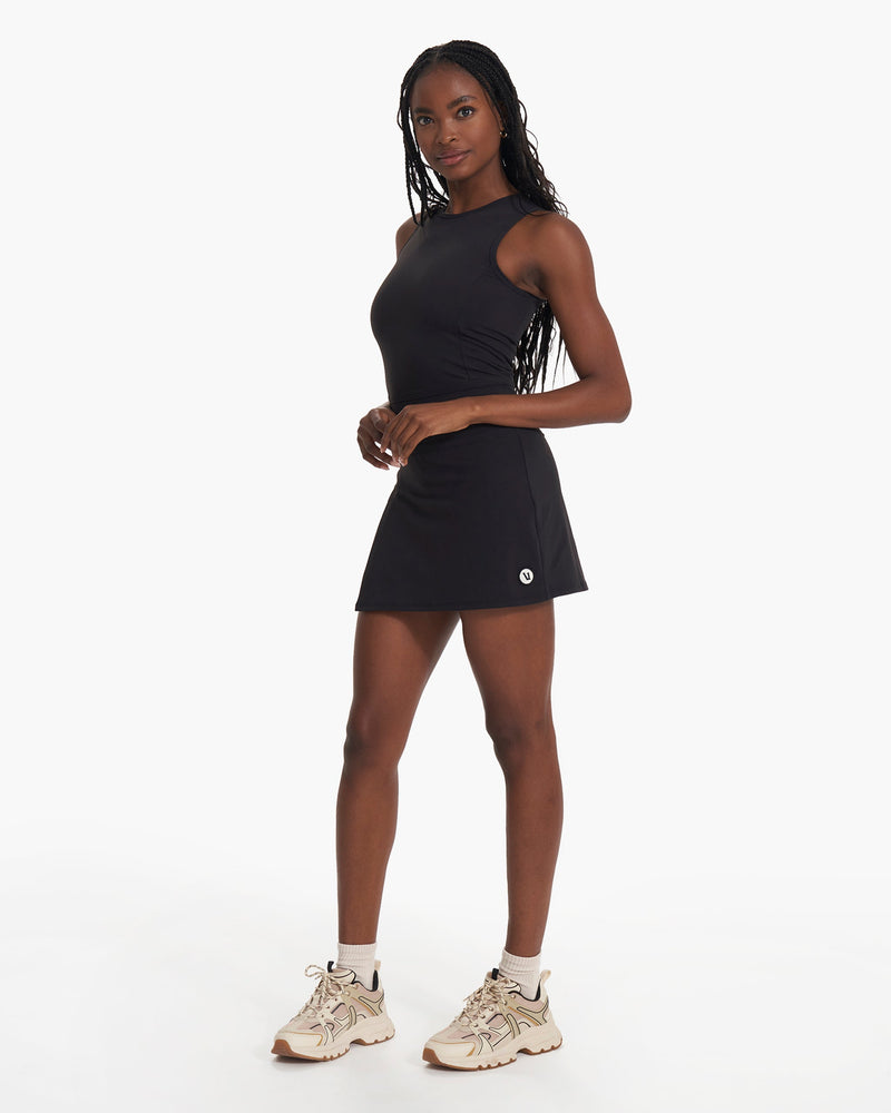 Topspin Dress | Women's Black Tennis Dress | Vuori