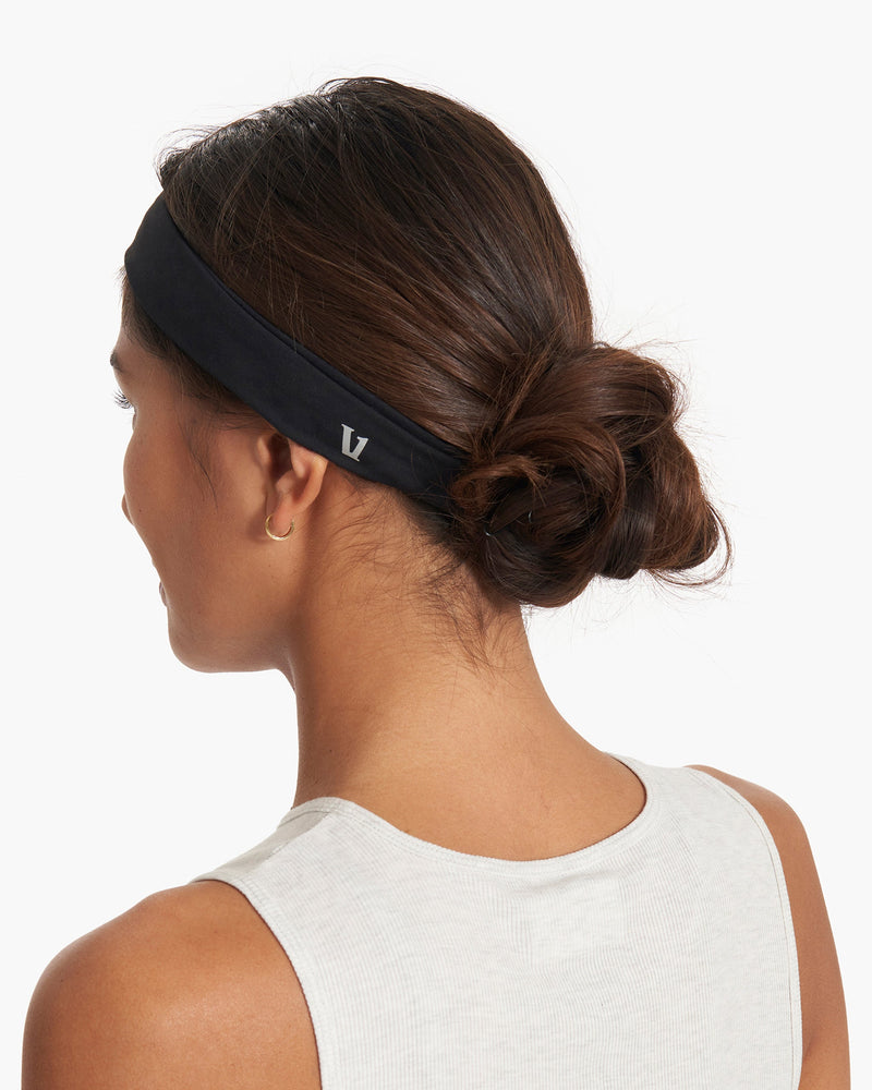 Volley Headband, Black Athletic Headband