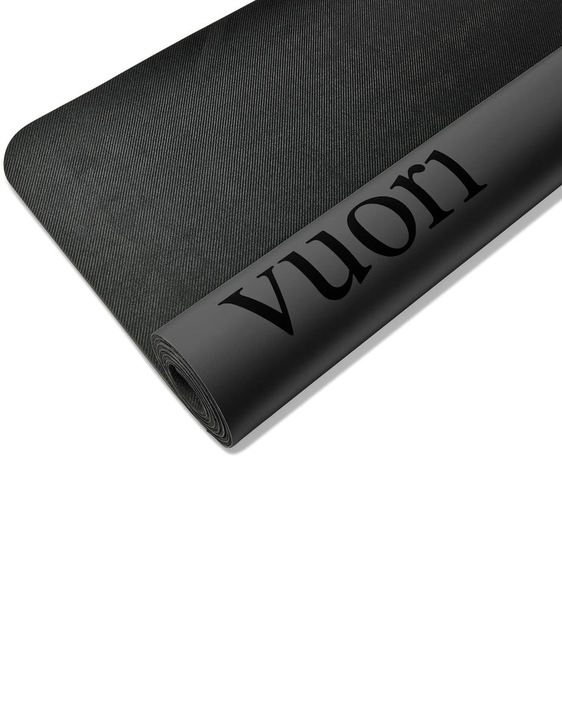 Vuori Yoga Mat, Black 4mm Yoga Mat