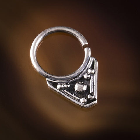 Duleep Silver Septum for Pierced Nose - 1mm