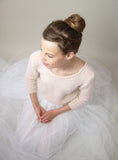 Bridal pullover knitted of soft wool for weddings