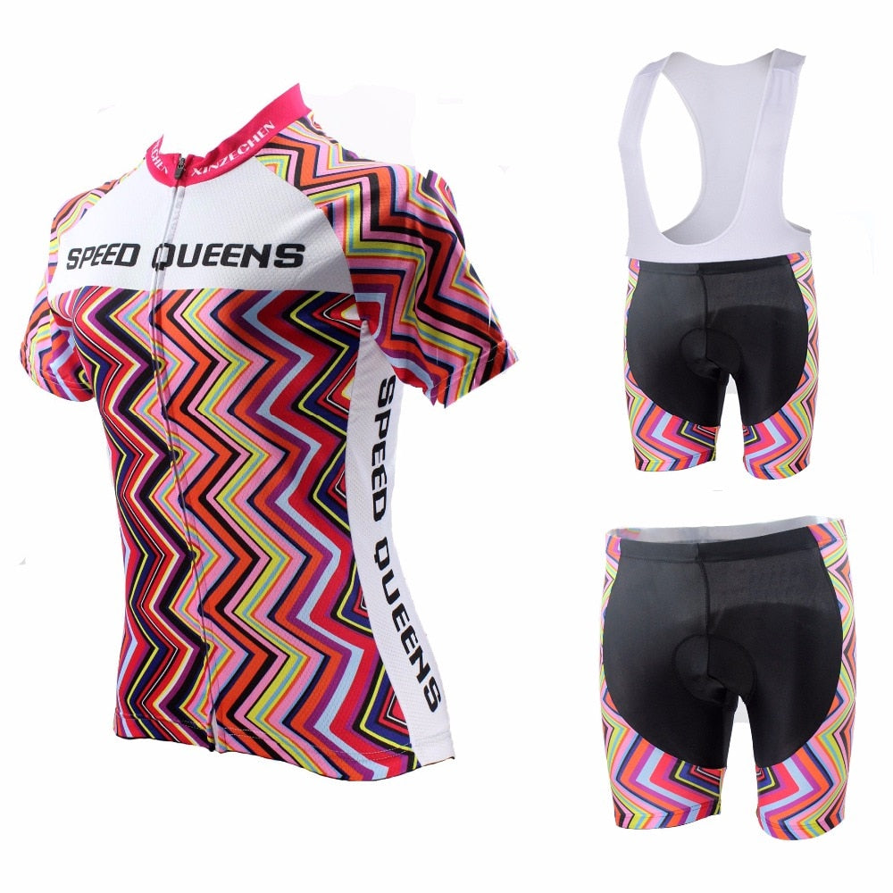 womens cycling shorts and shirt set