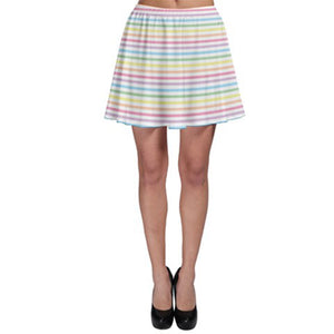 striped skater skirt