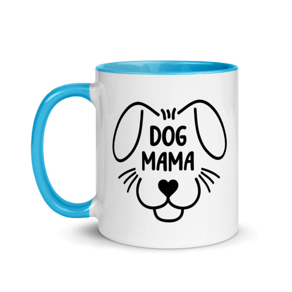 Dog Mama Mug with Color Accents (More Colors)
