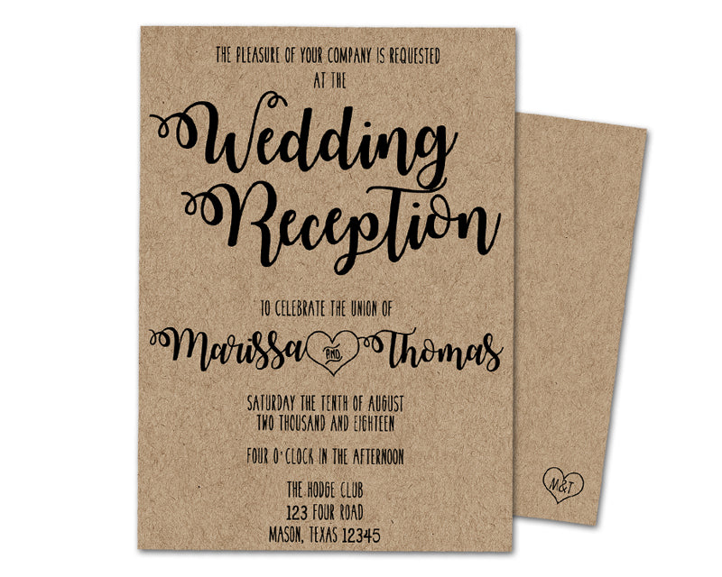 reception invitation