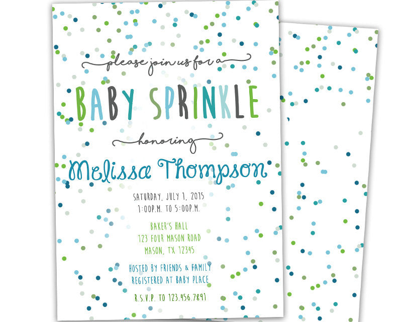 sprinkle baby shower invitations