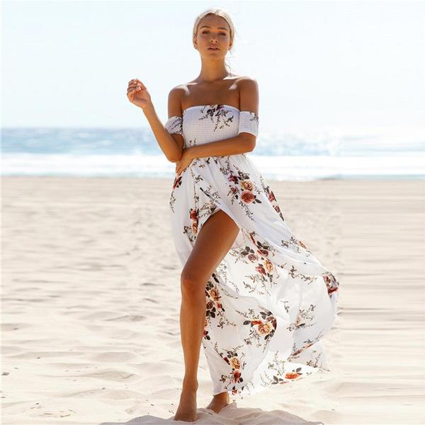 floral beach outfit