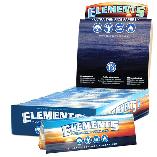 Elements Perfect Fold 1 1/4" Size Rolling Paper - Smoketokes