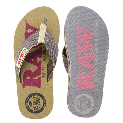 RAW Authentic X Rolling Papers Thong Sandal - Various Sizes — MJ Wholesale