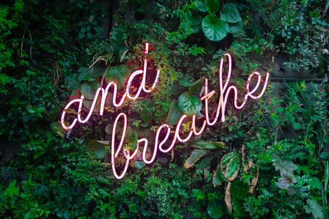 just breathe sign