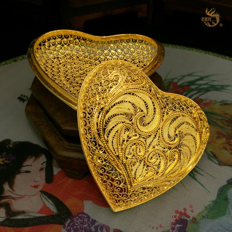 24K Gold Jewelry Box