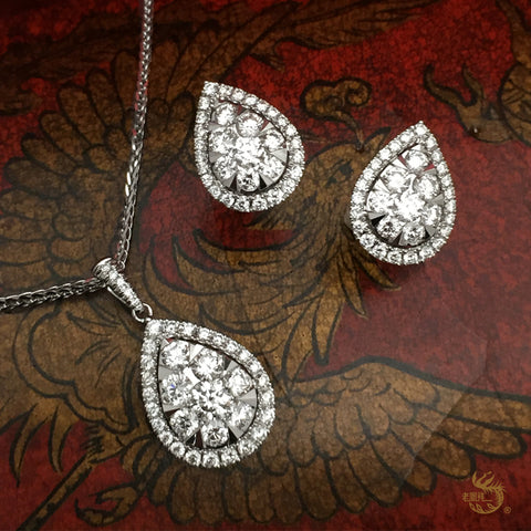 Pear Shaped Diamond Set