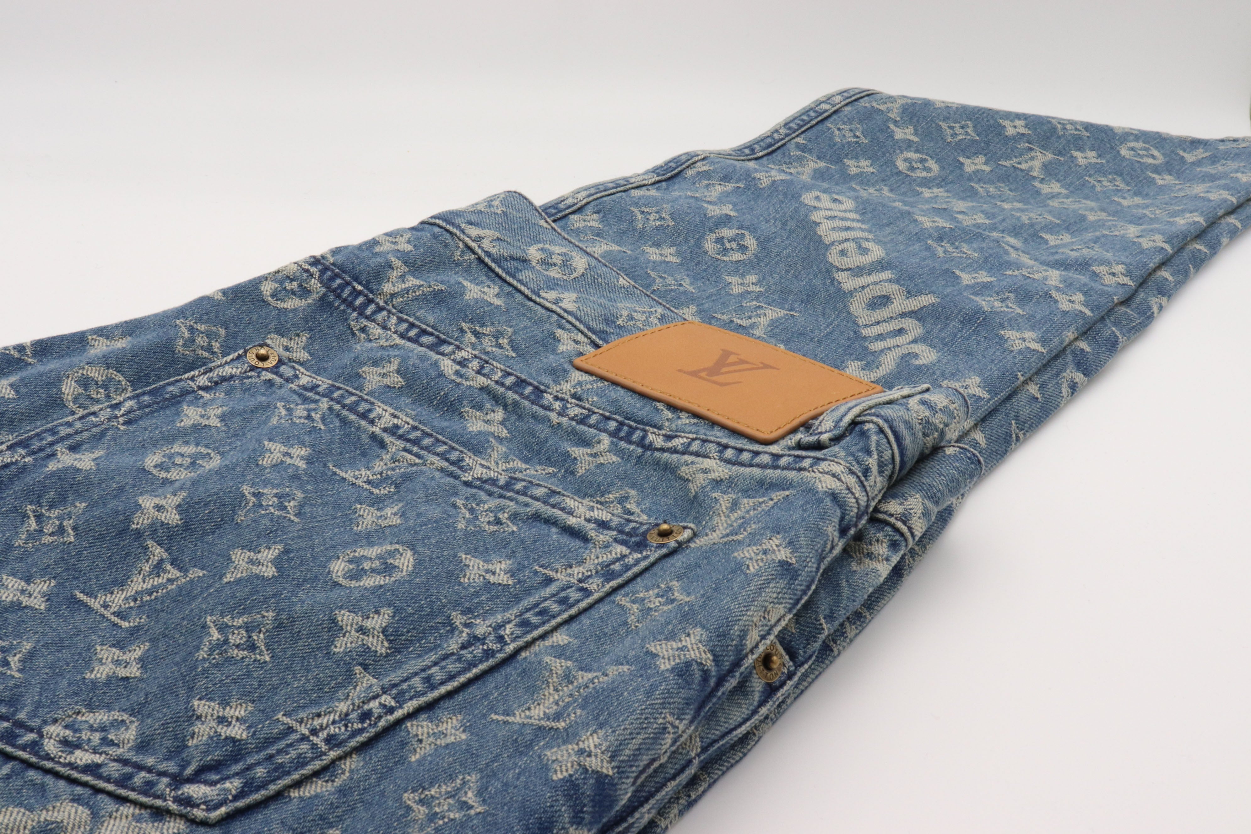 Louis Vuitton x Supreme Jacquard Denim 5-Pocket Jean