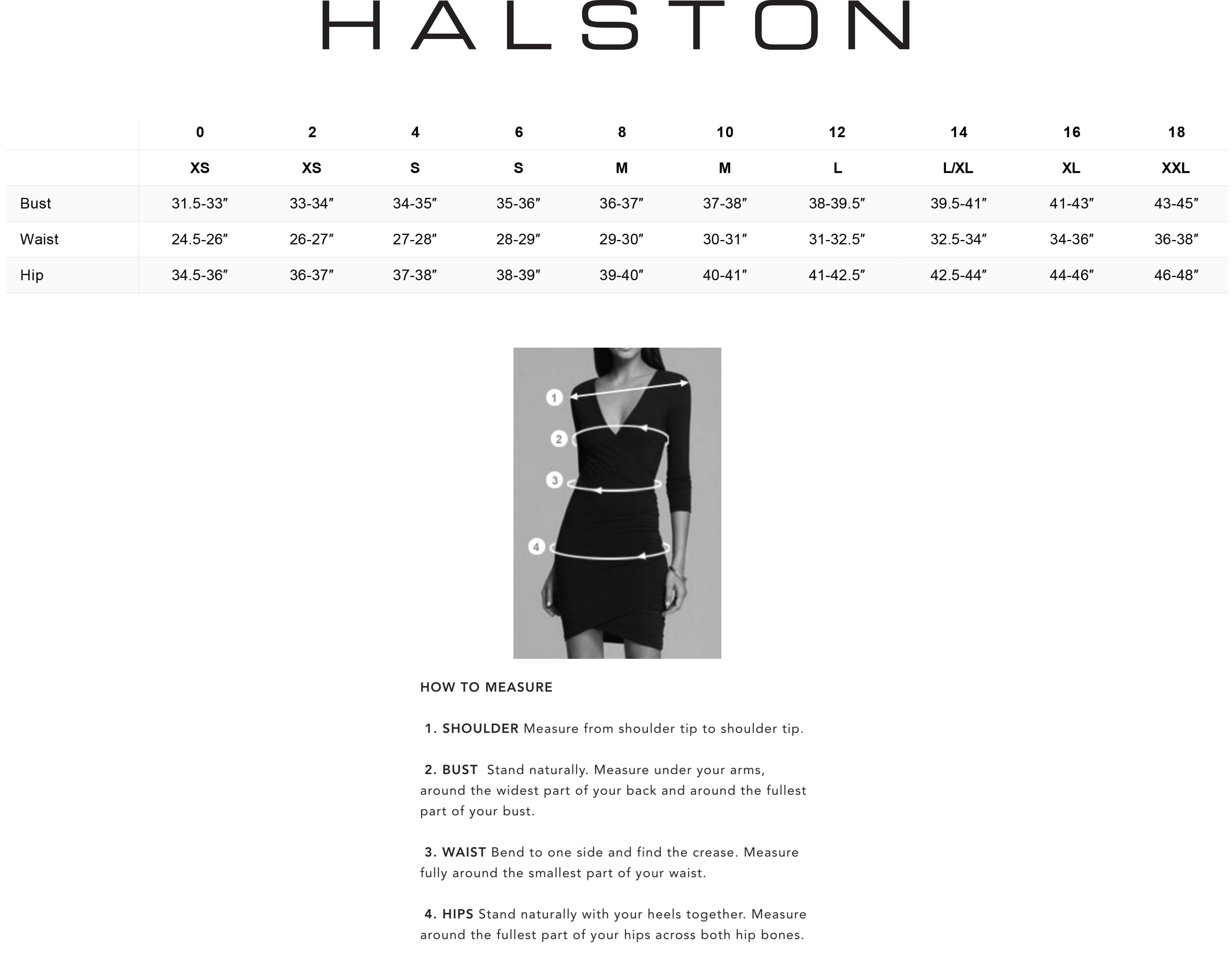 Size Guide – Halston