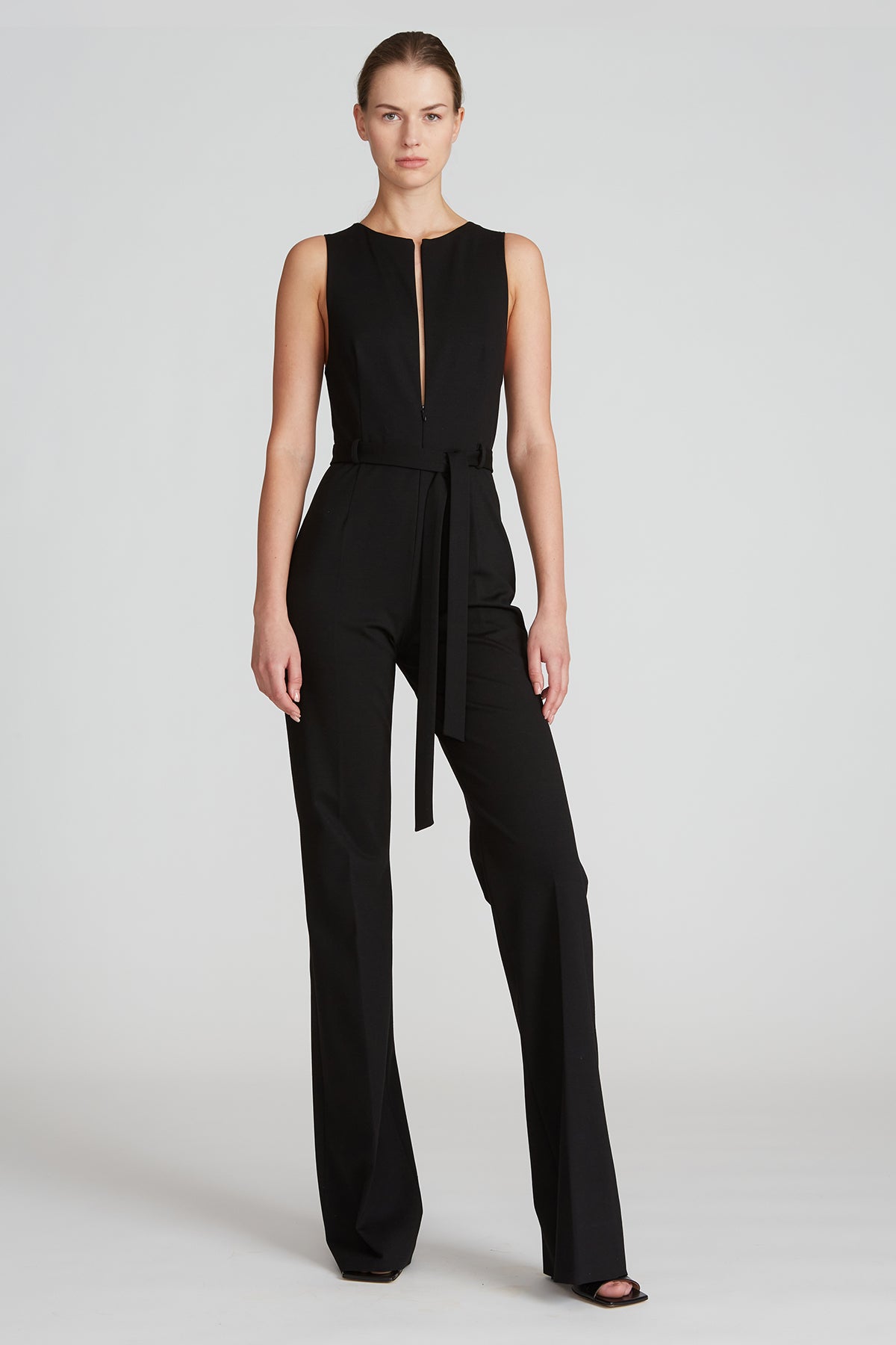 Halston - Nola Knit Jumpsuit - Black