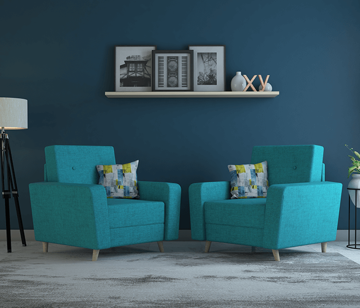 Turquoise Molfino 1 Seater