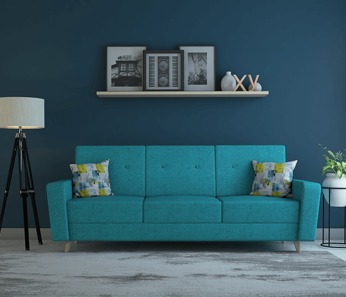 Turquoise Molfino 3 Seater