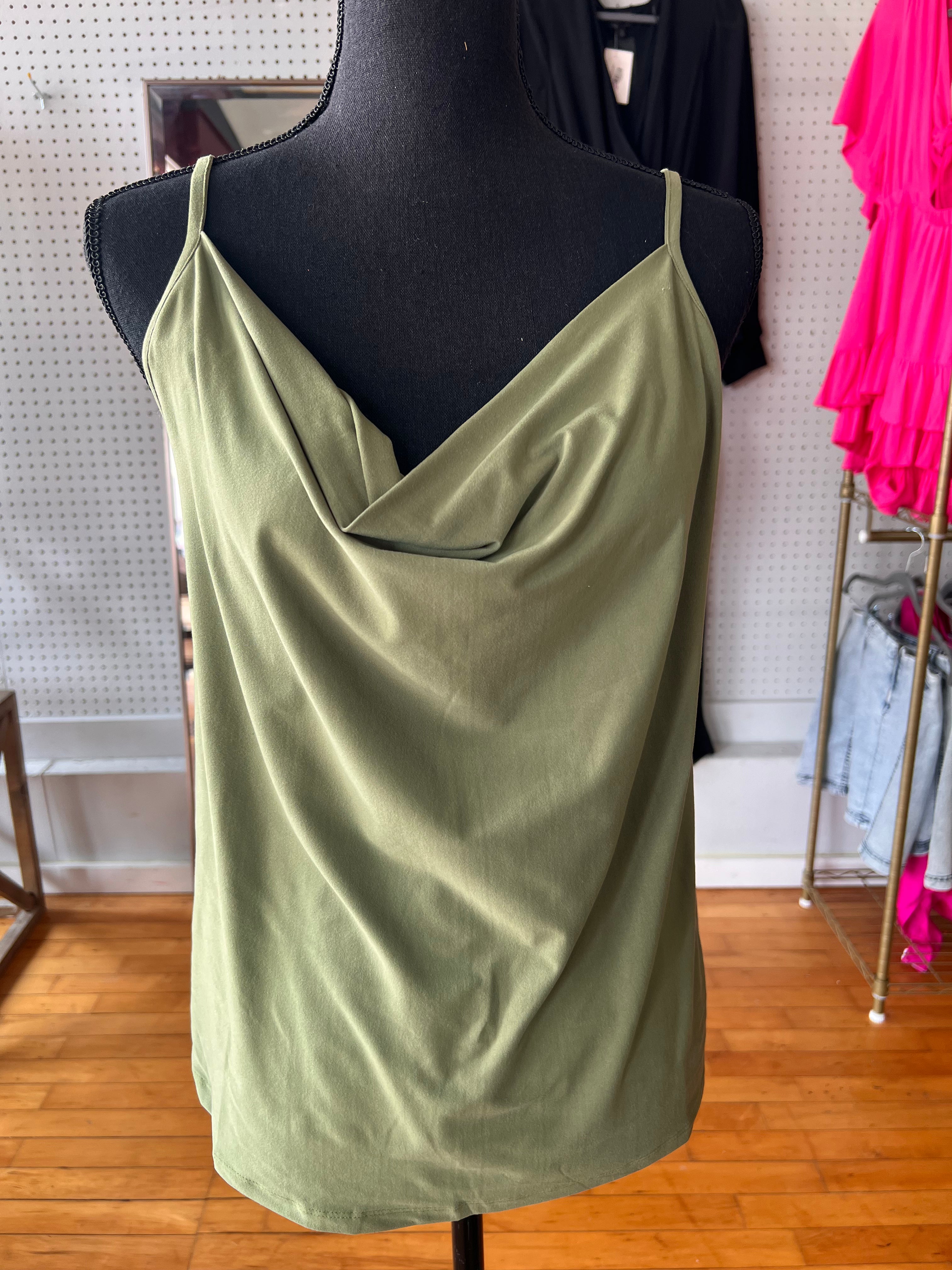 Cowl neck cami