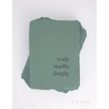 "Truly. Madly. Deeply." Love Anniversary Greeting Card