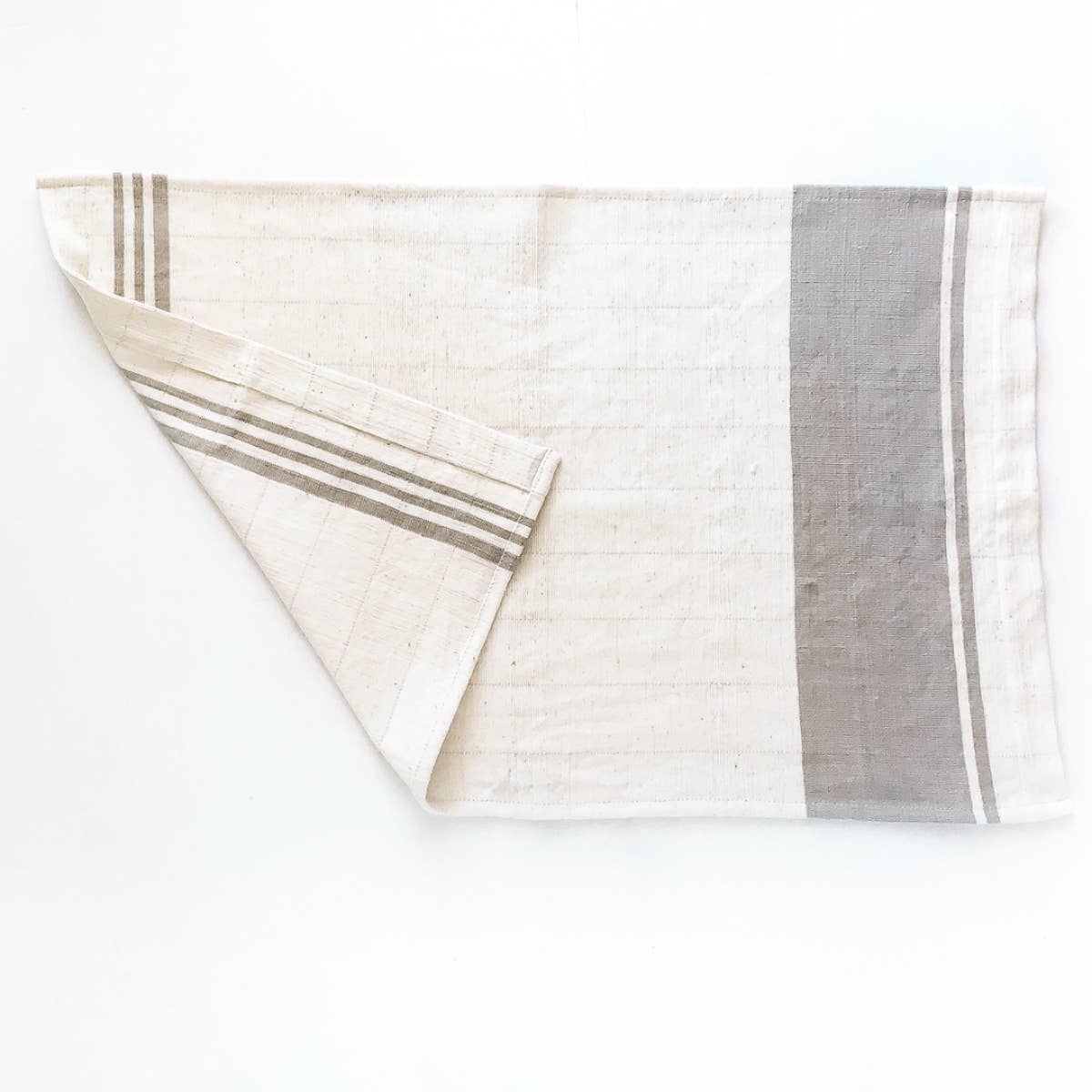 Stone Washed Linen Tea Towel - Ocean Spray