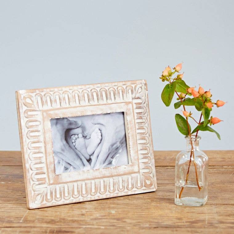 Matr Boomie Banka Mundi Frame - Brown and White 4 x 6