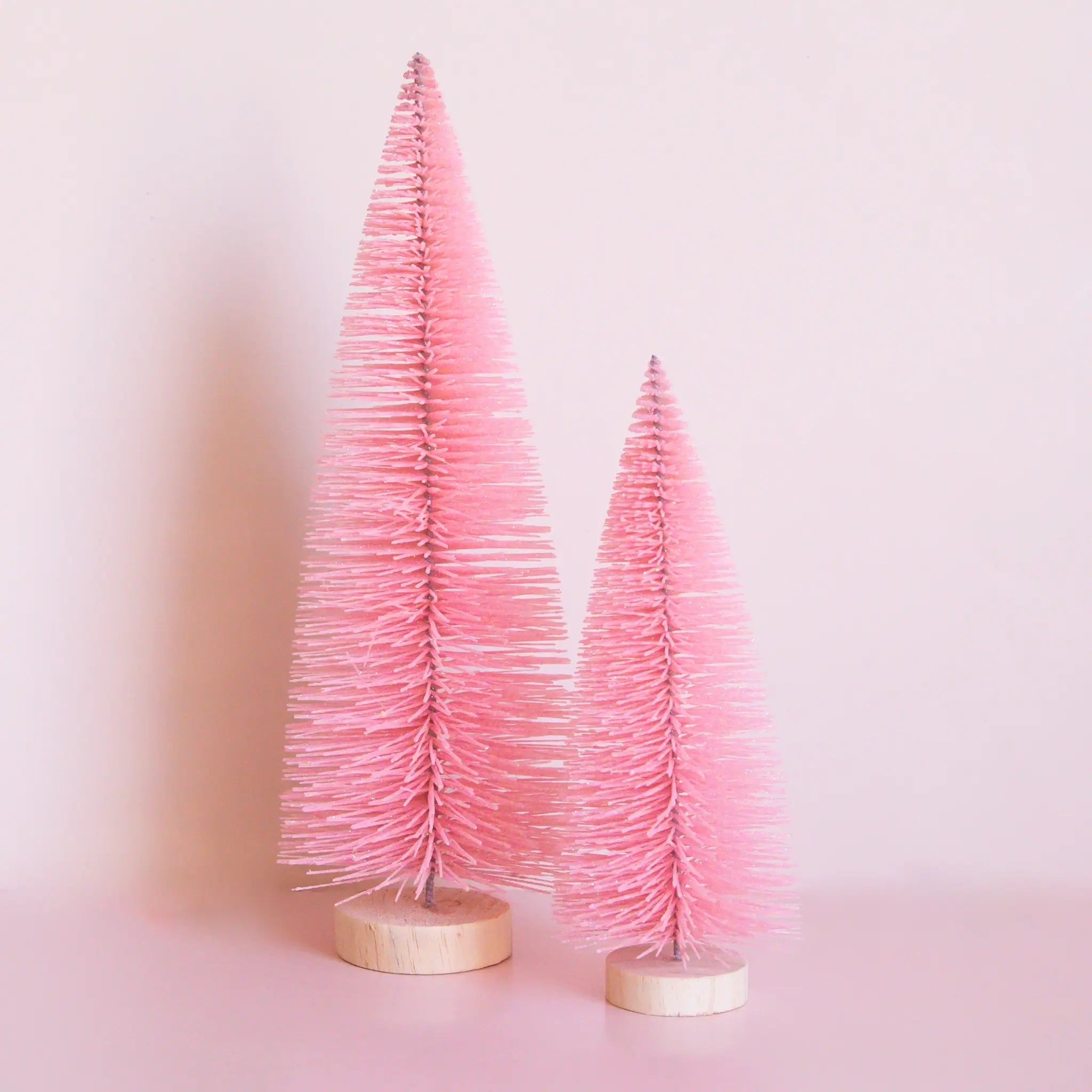 Bottle Brush Tree Warm Pink // 9"