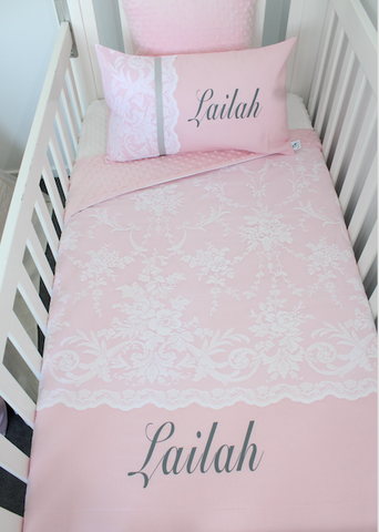 personalised baby bedding