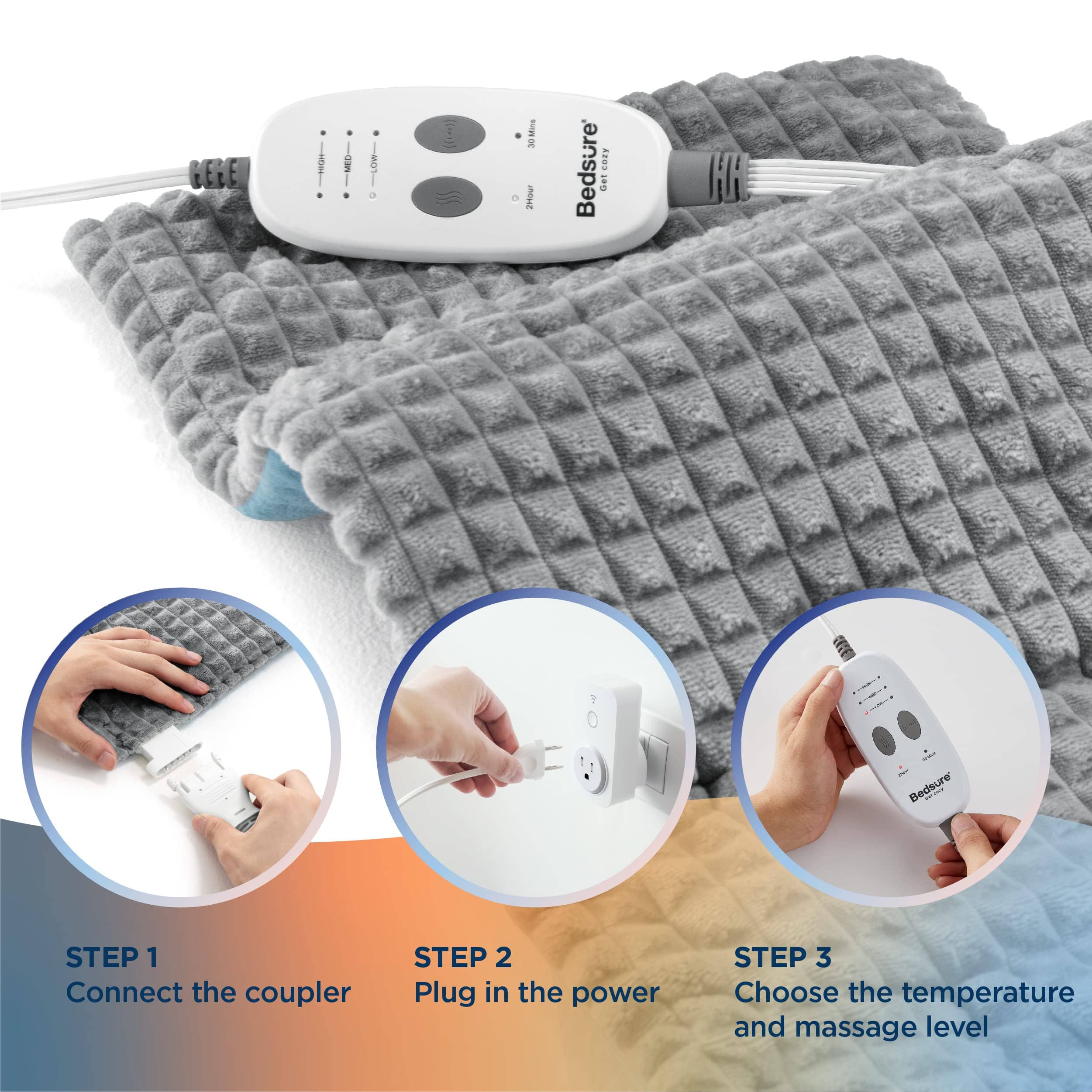 Bedsure Weighted Heating Pad with Massager-image-10