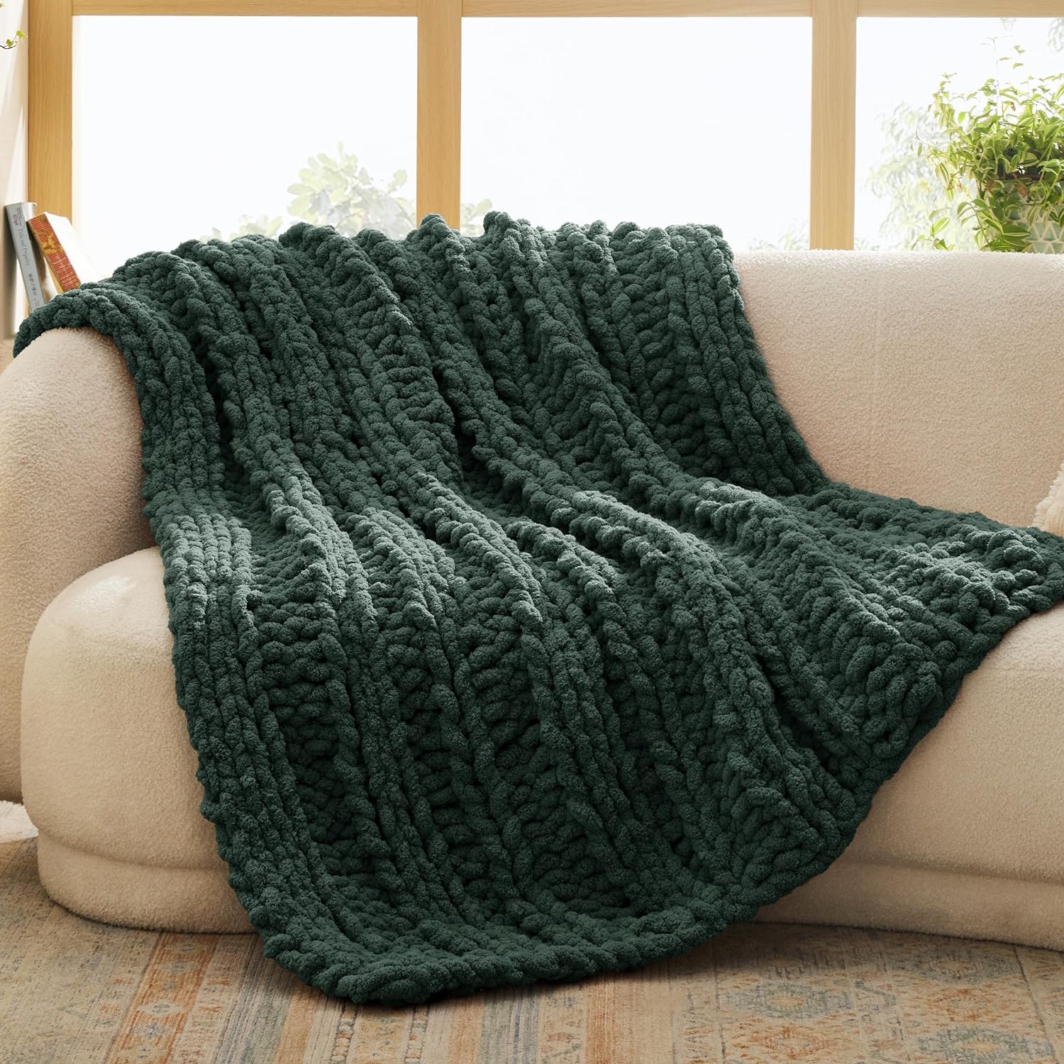 Chunky Knit Chenille Blanket-image-12