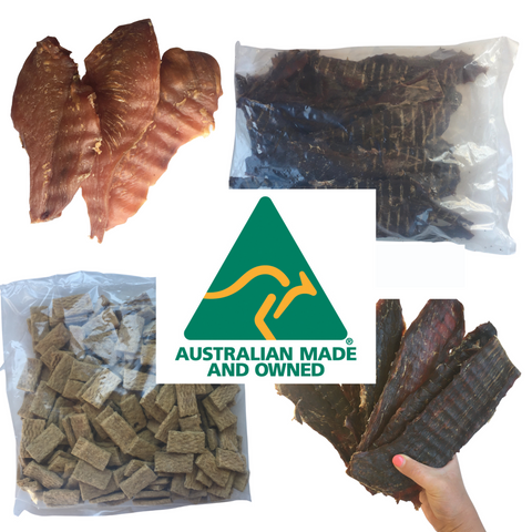 Australian made and owned Fair Dinkum Dog Treats