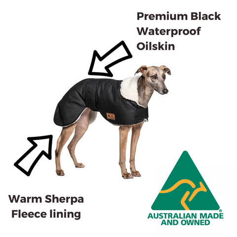 Fair Dinkum Dogs Australian made and owned whippet coat