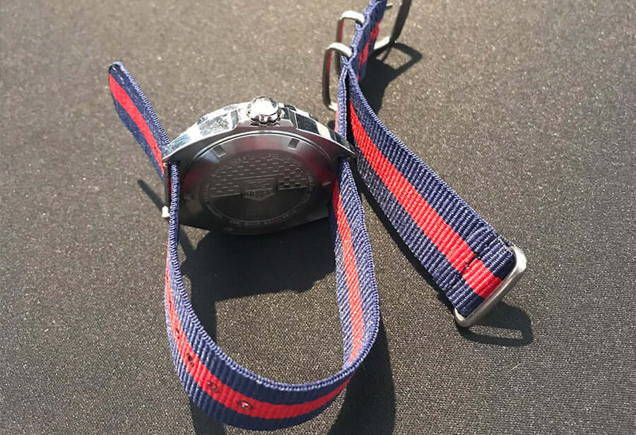 feeding strap through opposite side