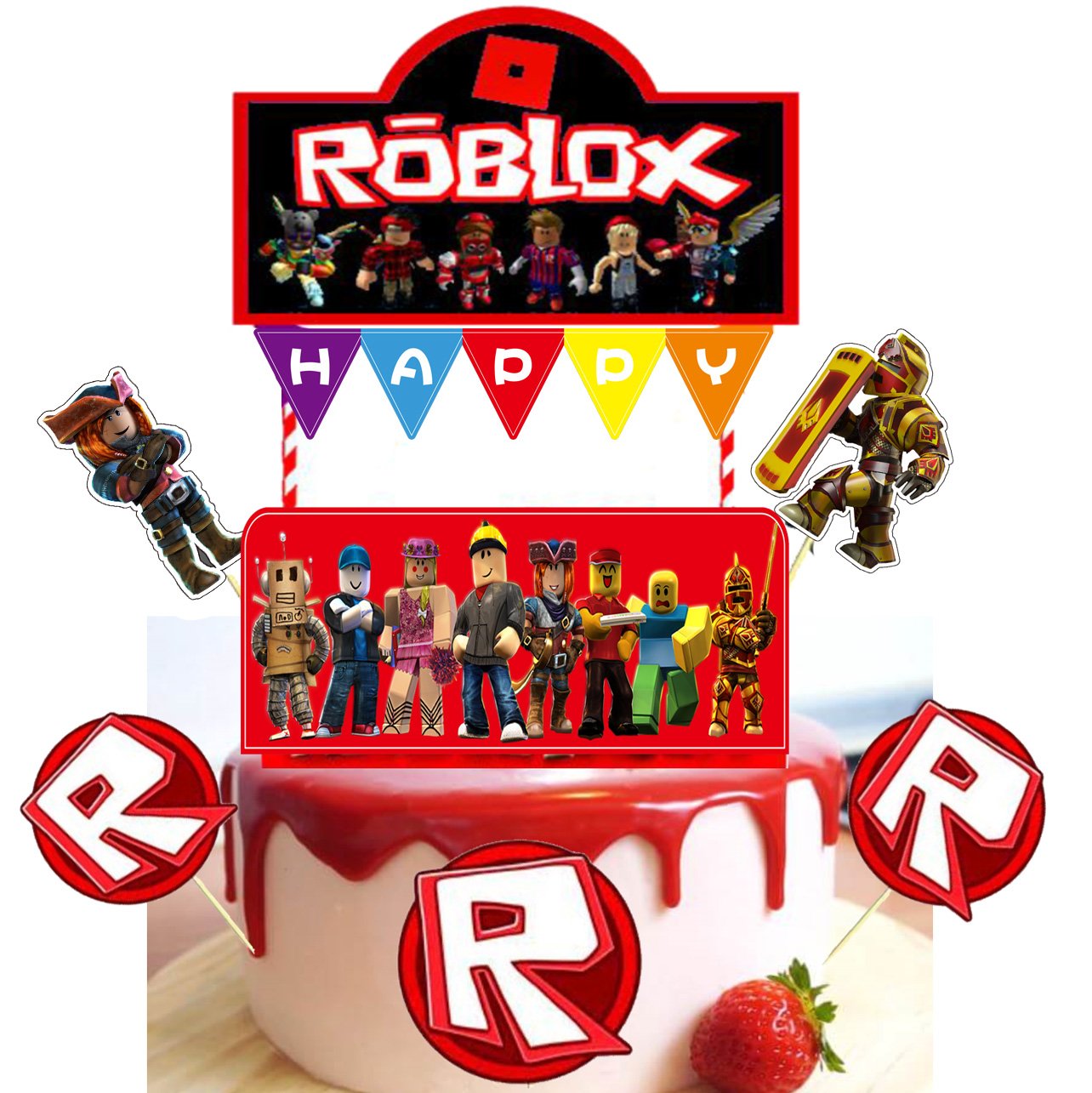 Roblox Kids Birthday Party Decorations Virtual World Themed Birthday P Nothingbutgalaxy - roblox birthday party balloons