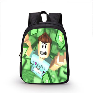 Roblox Theme Backpack Schoolbag Daypack Bookbag Cards Bag Nothingbutgalaxy - green roblox backpack