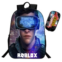 Roblox Theme Backpack Schoolbag Daypack Reaady Player One With Pencil Nothingbutgalaxy - roblox player one