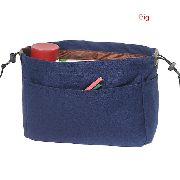 Canvas Purse Organizer Bag Organizer Insert With Compartments Makeup T – Skylar&#39;s: The Bag Shop
