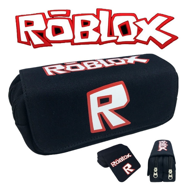 Game Roblox Pencil Case Make Up Cosmetic Bag Cartoon Student Multi Function Flip Stationery Bag - multi roblox