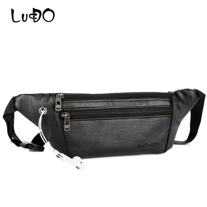 small black fanny pack