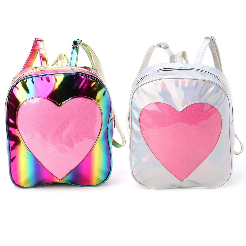 transparent rainbow bag