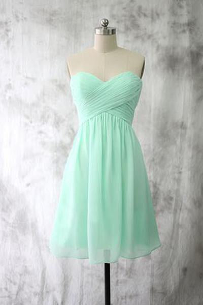 mint chiffon dress