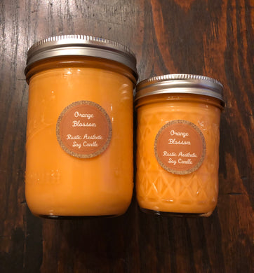 Orange Blossom Mason Jar Soy Candle