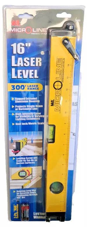 Microline 16" Precision Laser Level 300Ft Range - Boston Industrial Tools - Laser Levels