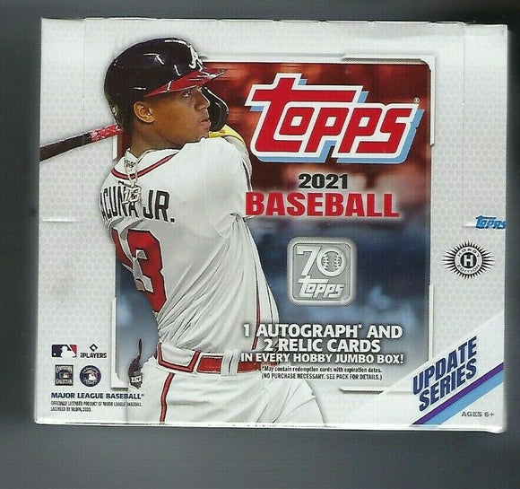 2021 Topps Update Series Baseball HTA Jumbo Box